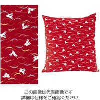 遠藤商事 綿 座布団HY ウサギ51052 赤 セット