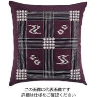 遠藤商事 綿 座布団IT やまと格子184 赤 460×460 セット 62-6306-90 1個（直送品）
