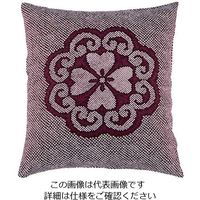 遠藤商事 綿 座布団IT 花かなこ132 赤 460×460 セット 62-6306-98 1個（直送品）
