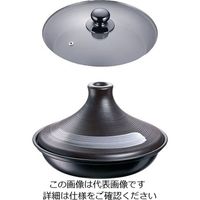 イシガキ産業 ブローディア IHタジン鍋(ガラス蓋付) 19cm 茶 62-6350-14 1個（直送品）