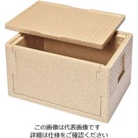 遠藤商事 デリバリー用折りたたみ式コンテナー (コルク色) RHx-37 1個 62-6377-26（直送品）
