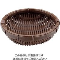 トーダイ PP 丸型 深ざる 濃茶 21型 62-6403-69 1個（直送品）
