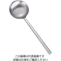 三宝産業 ステンレスパイプ柄ワンピース穴明中華お玉 中 62-6444-92 1個（直送品）