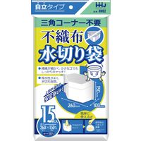 ハウスホールドジャパン 不織布水切り袋15枚 KW02 4580287292412 1個(15枚)（直送品）