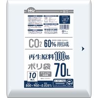 ハウスホールドジャパン BI73再生原料100％半透明70L 4580287293846 1個(10枚)（直送品）