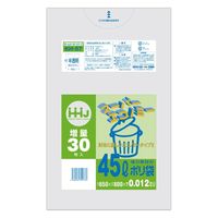 ハウスホールドジャパン KH57 ポリ袋 45L半透明 30枚0.012 4580287320733 1個(30枚)（直送品）