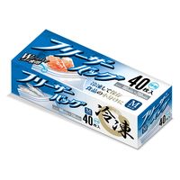 ハウスホールドジャパン ＫＺ３５　フリーザーバッグ増量Ｍ　４０枚０．０６ｍｍ 4580287322911 1個(40枚)（直送品）