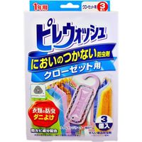 ライオンケミカル ピレウォッシュ においのつかない防虫剤 クローゼット用 4900480226722 1個(3本)（直送品）
