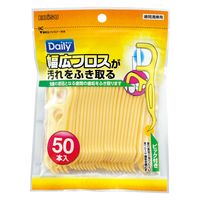 エビス デイリー 幅広フロス 50本入り 4901221025512 1個(50本)（直送品）