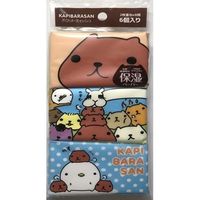 河野製紙 カピバラさん保湿ミニポケットティシュ 4901451164227 1パック(6個入)（直送品）