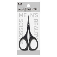 貝印 ＫＱ１８３７　マユハサミ（樹脂リング付）チタンブラック 4901601076868 1個(1本)（直送品）