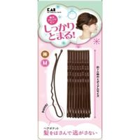 貝印 KQ3120強力アレンジピンM茶 4901601303957 1個(10本)（直送品）