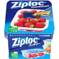 旭化成ホームプロダクツ ジップロックコンテナー長方形480ml 4901670112894 1個（直送品）