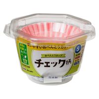 東洋アルミエコープロダクツ おべんとうカップチェック柄Ｓ４色８４枚入 4901987218562 1個(84枚)（直送品）