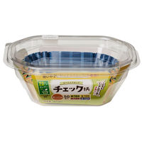 東洋アルミエコープロダクツ おべんとカップeチェック柄オーバル 4901987218593 1個(50枚)（直送品）