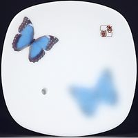 日本香堂 夢の夢 夏夜（蝶々） 香皿 4902125385467 1個（直送品）