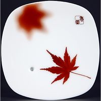 日本香堂 夢の夢 秋錦（紅葉） 香皿 4902125385481 1個（直送品）