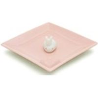 日本香堂 陶器香皿＆ウサギ香立（ピンク） 4902125975248 1個（直送品）