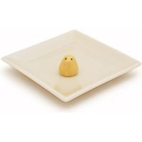 日本香堂 陶器香皿＆ヒヨコ香立（アイボリー） 4902125975293 1個（直送品）