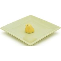 日本香堂 陶器香皿＆ヒヨコ香立（ミントグリーン） 4902125975286 1個（直送品）