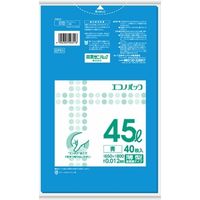日本サニパック EP51 エコノパック エンボス青45L40枚 4902393503518 1個(40枚)（直送品）