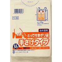 日本サニパック Yー16 とって付きポリ袋SS 白半透明 50枚 4902393558167 1個（直送品）