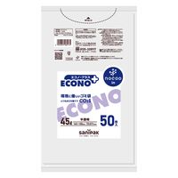 日本サニパック CE54 NOCOO サニパックポリ袋 半透明 45L 4902393580175 1個(50枚)（直送品）