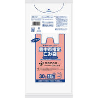 日本サニパック ＧＣ１９Ｘ　豊中市指定ごみ袋　とって付き　半透明　１５Ｌ　３０枚 4902393754491 1個(30枚)（直送品）