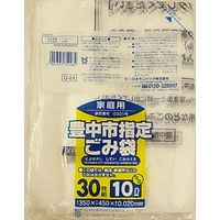 日本サニパック Gー8X豊中市指定袋 家庭用 10L ミニ 30 4902393754484 1個(30枚)（直送品）