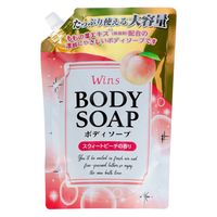 日本合成洗剤 ウインズボディソープ桃の葉大容量詰替900g 4904112831018 1個(900G)（直送品）