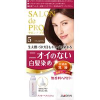 ダリヤ サロンドプロ 無香料ヘアカラー 乳液 白髪用 5 ナチュラルブラウン 4904651178872 1個（直送品）