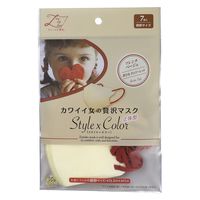 原田産業 カワイイ女のぜい沢マスクＳｔｙｌｅ×Ｃｏｌｏｒ　フレンチベージュ７枚 4931839216972 1個(7枚)（直送品）