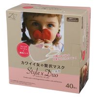 原田産業 カワイイ女のぜい沢マスク StylexDuoフレンチベージュ 4931839216880 1個(40枚)（直送品）