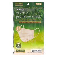 カミ商事 エルモア　カテキンプレミアムマスク　ベージュ　ふつうサイズ　７枚 4971633910188 1個(7枚)（直送品）