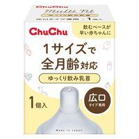 ジェクス チュチュ マルチフィット広口タイプゆっくり飲み乳首 4973210996042 1個（直送品）