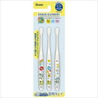 スケーター クリア歯ブラシ3本セットいないいないばあTBCR4T 4973307467875 1個(3本)（直送品）