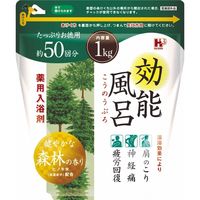 ヘルス 薬用入浴剤 効能風呂 森林 4976552039699 1個(1KG)（直送品）