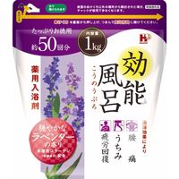 ヘルス 薬用入浴剤 効能風呂 ラベンダー 4976552039705 1個(1KG)（直送品）
