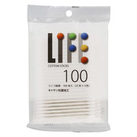 平和メディク ライフ綿棒　袋入り 4976558000563 1個(100本)（直送品）