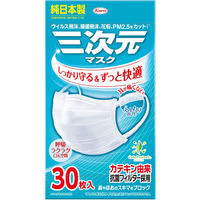 興和 三次元マスクすこし小さめMSサイズホワイト 4987067325801 1個(30枚)（直送品）