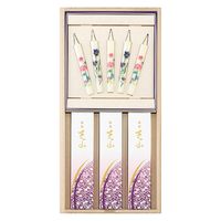 日本香堂 銘香芝山　桐箱絵ろうそく５本セット 4902125650190 1個（直送品）