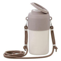 LIV PLUS ペットボトルホルダー 保冷保温 真空二重構造 ベージュ NMー371 1個