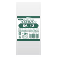 HEIKO ＯＰＰ袋　クリスタルパック Ｓ　6ー13 1袋(100枚入)