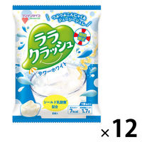 ゼリー 個包装 ララクラッシュ サワーホワイト　24g×8個入 1セット(1袋×12) マンナンライフ