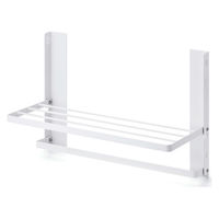 ラック 洗濯機 マグネット 収納 折り畳み棚 バスタオル 洗面所 ホワイト KAWWSLWMWH エレコム 1個（直送品）
