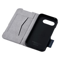 P251 ケース レザー 手帳型 超軽量 ネイビー PM-P251PLFUNV エレコム 1個（直送品）
