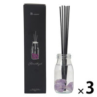 ビーネイチャー Bーnature ジュエリー リードディフューザー Amethyst 180mL 1セット（1個×3） 藤栄