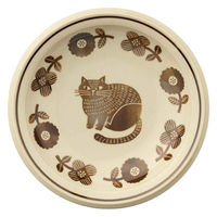 デコレコーポレーション プレート 16cm fika フィーカ 陶器 ブラウン 438720 1個（直送品）