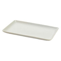 アイトー 角皿 21cm ナチュラルカラー 磁器 美濃焼 アイボリー 448717 1個（直送品）