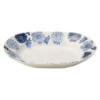 アイトー プレート オーバル 21cm M ガーデン 陶器 白 449232 1個（直送品）